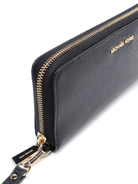 michael kors jet set travel continental wallet blue|michael kors continental wristlet wallet.